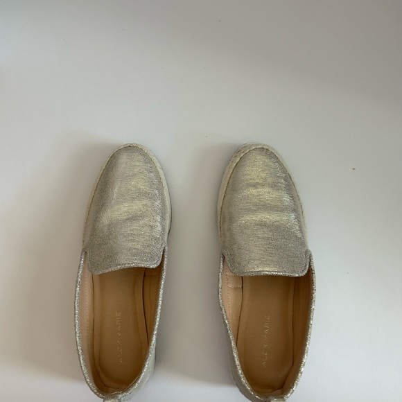 Alex Marie Raanata 6.5 Espadrille Slip-Ons Taupe Soft Gold - Picture 5 of 5